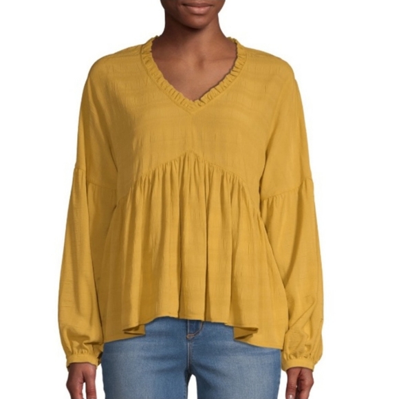 Time and True boho Mustard tunic - Picture 1 of 8